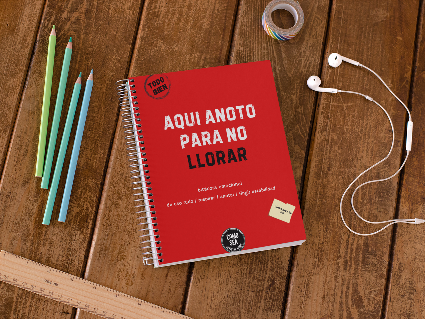 Libreta Aqui Anoto Para No Llorar