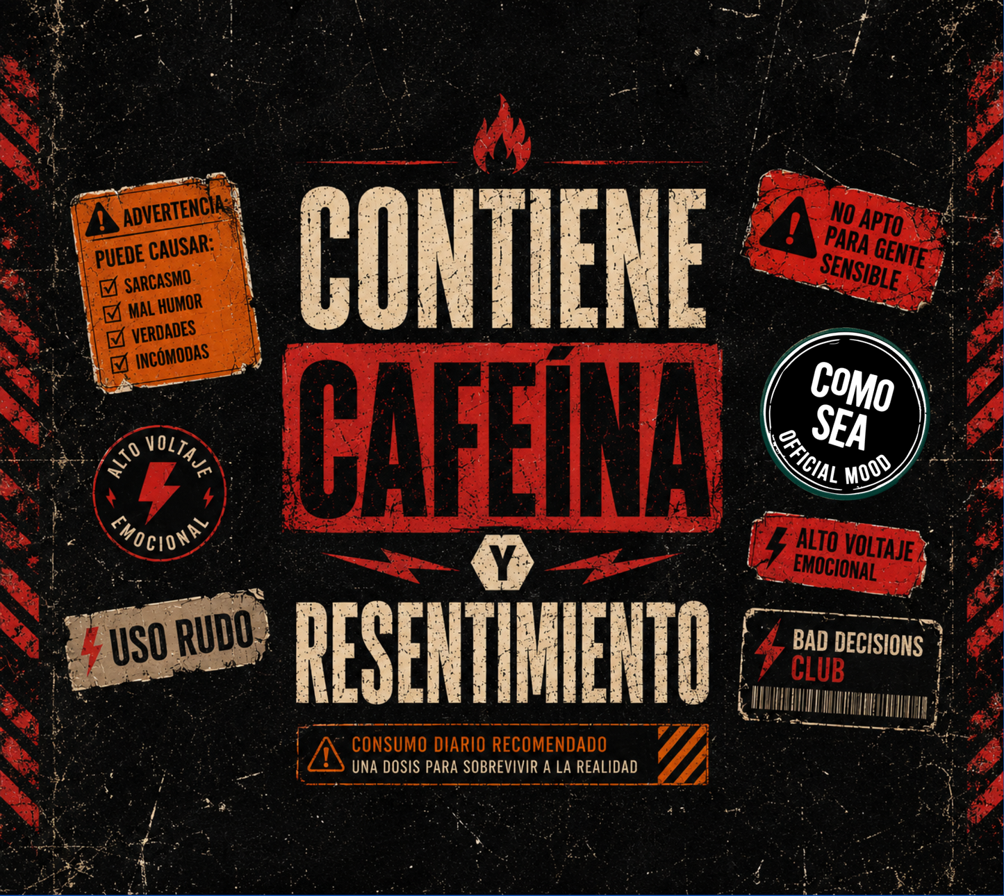 Termo Cafeína y Resentimiento