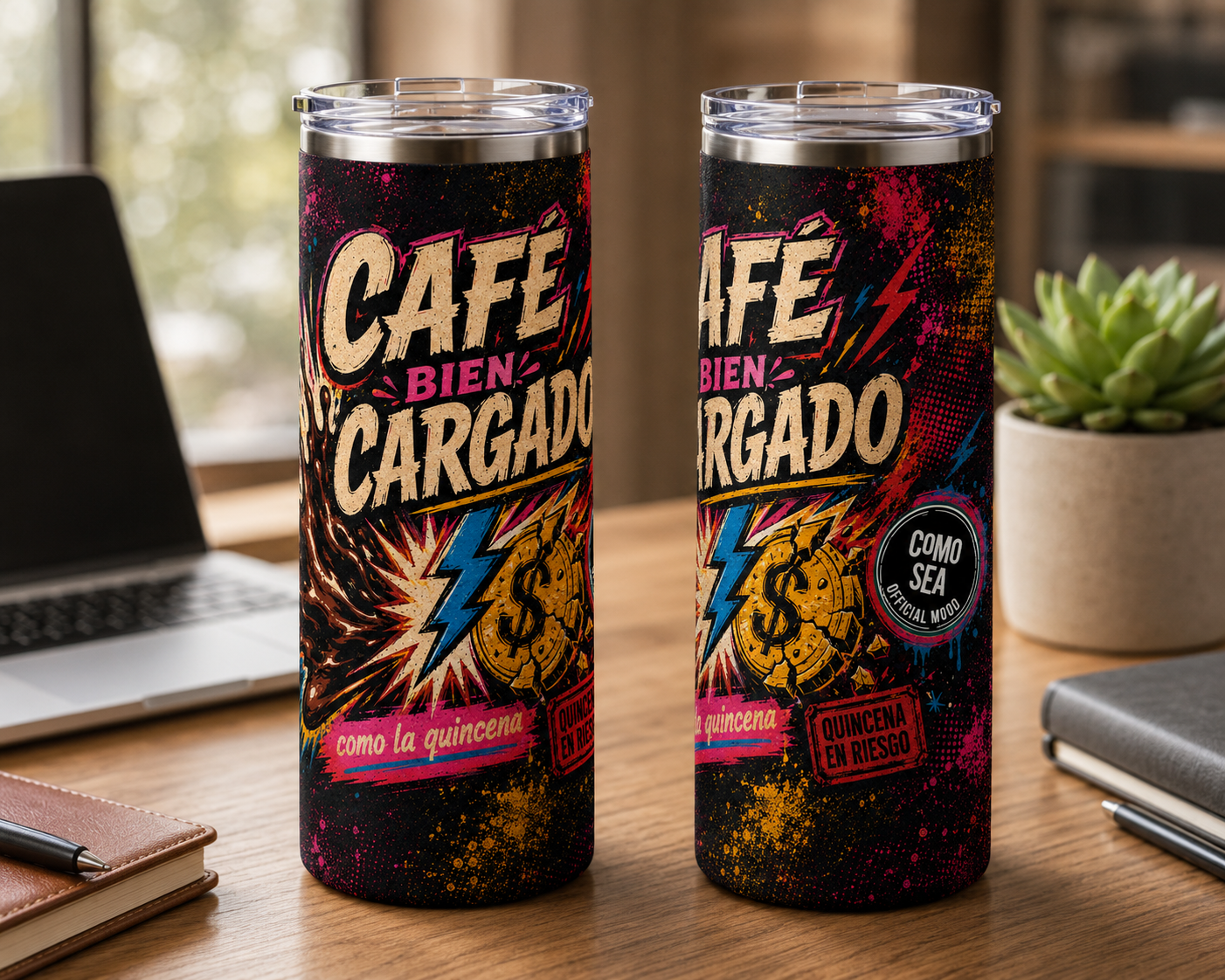 Termo Café Bien Cargado como la Quincena