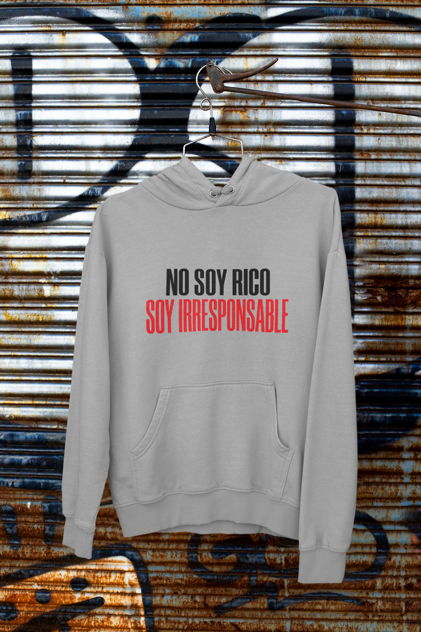 Hoodie No Soy Rico, Soy Irresponsable