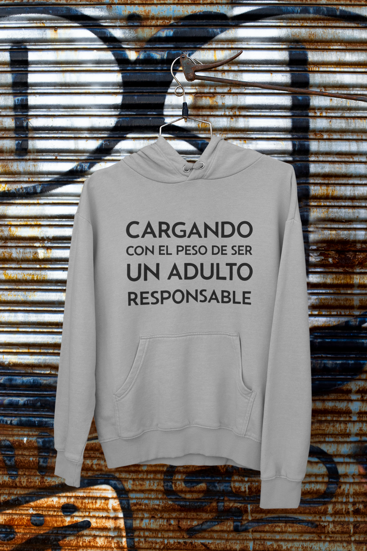 Hoodie Cargando el Peso de Ser un Adulto Responsable