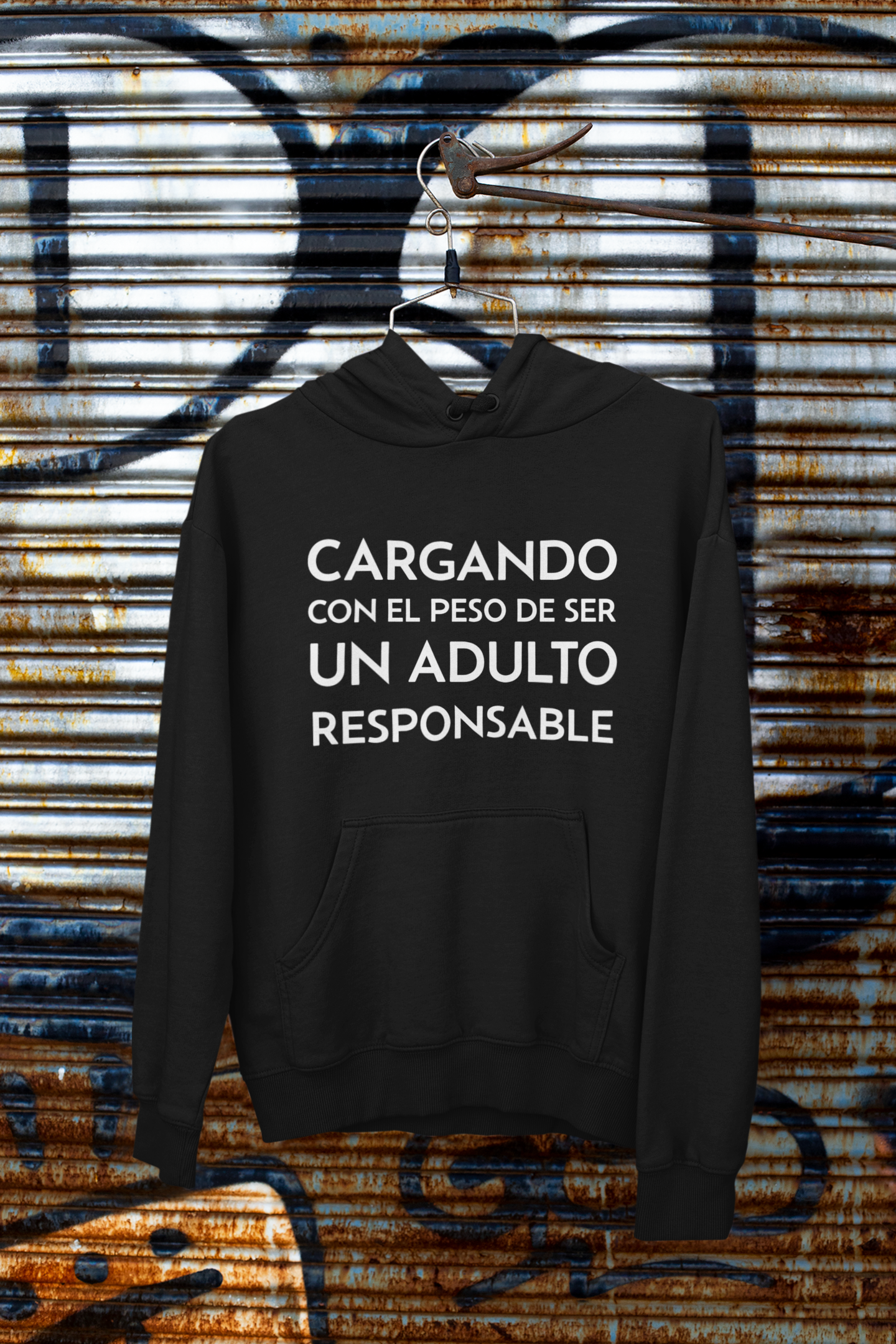 Hoodie Cargando el Peso de Ser un Adulto Responsable