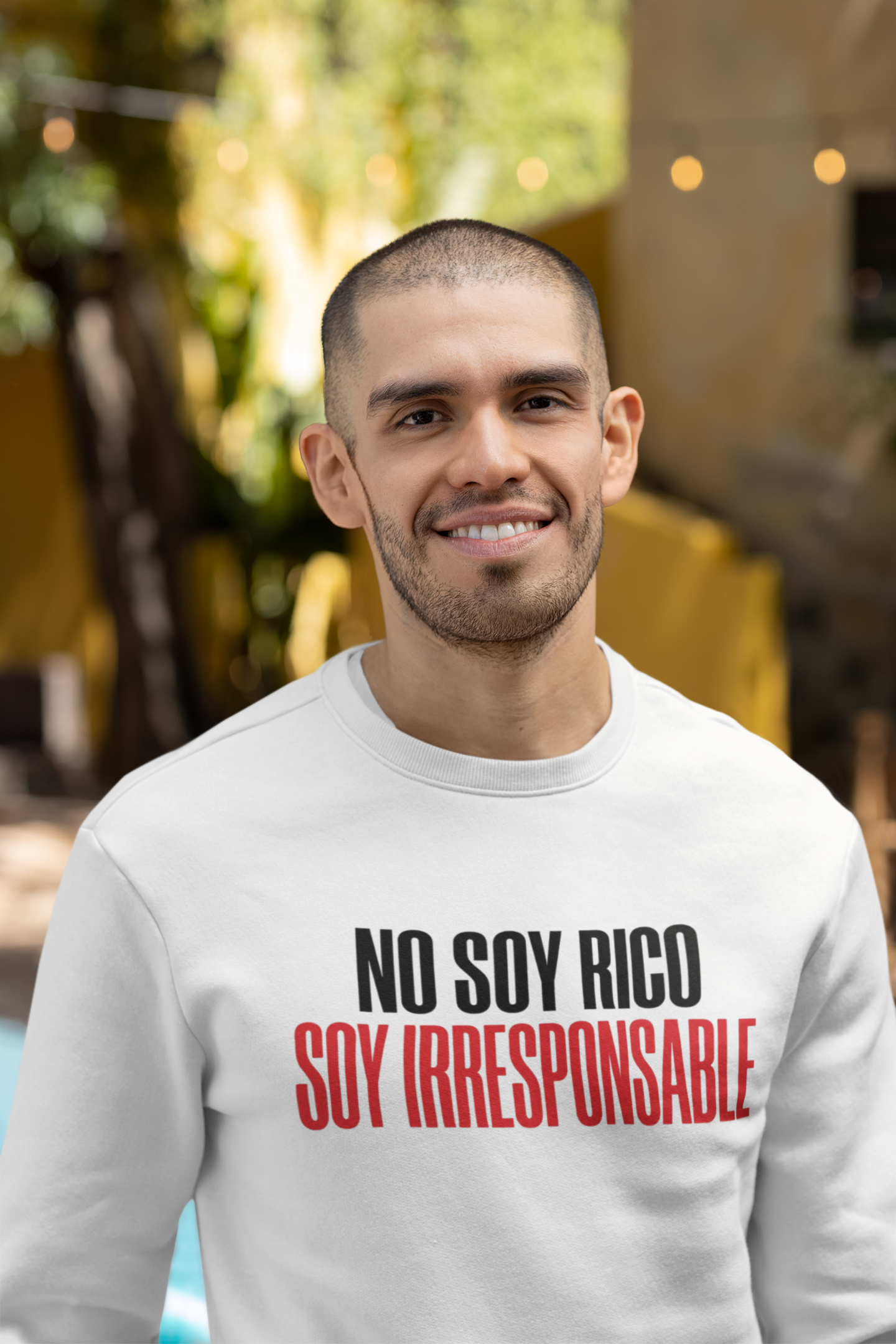 Sudadera No Soy Rico, Soy Irresponsable