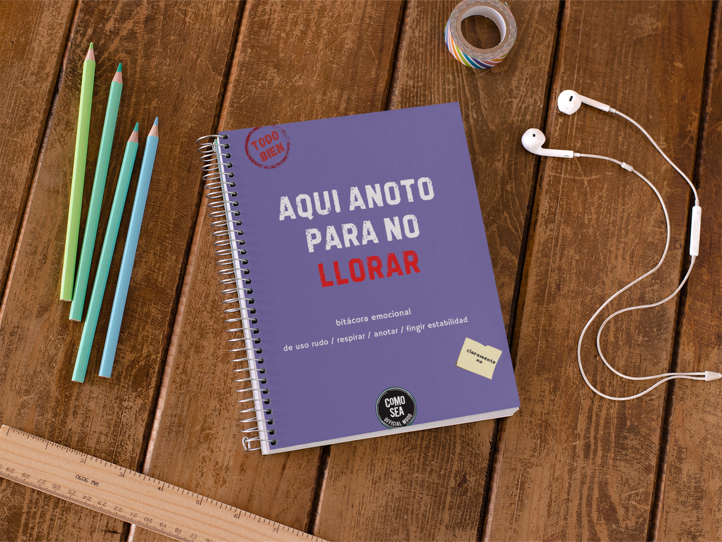 Libreta Aqui Anoto Para No Llorar