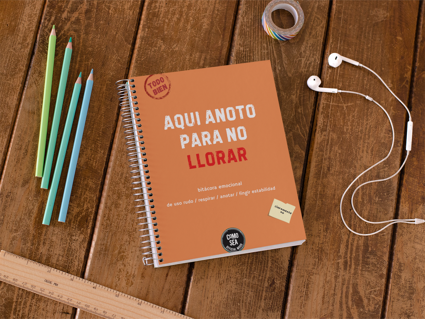 Libreta Aqui Anoto Para No Llorar
