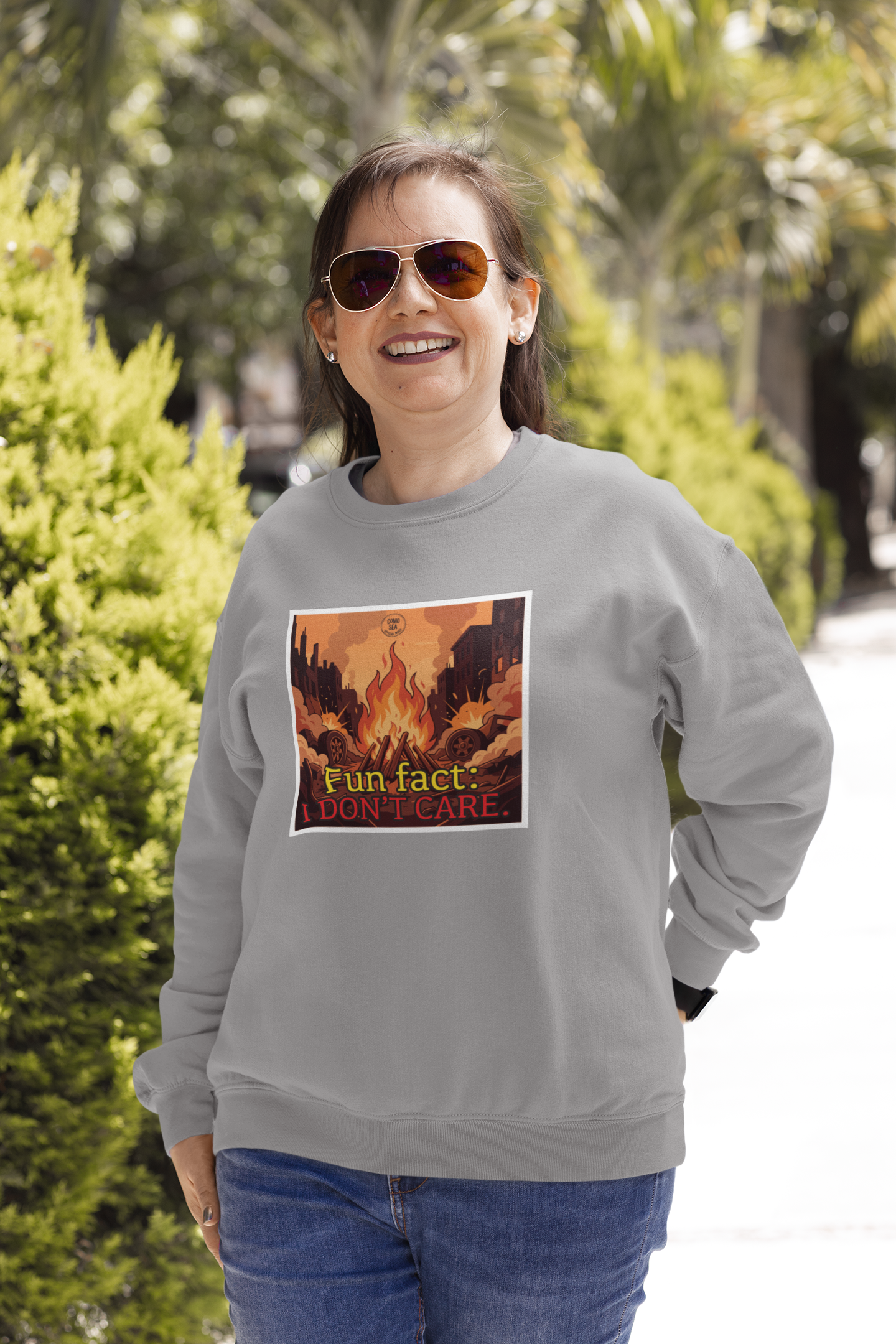 Sudadera Fun Fact: I Dont Care
