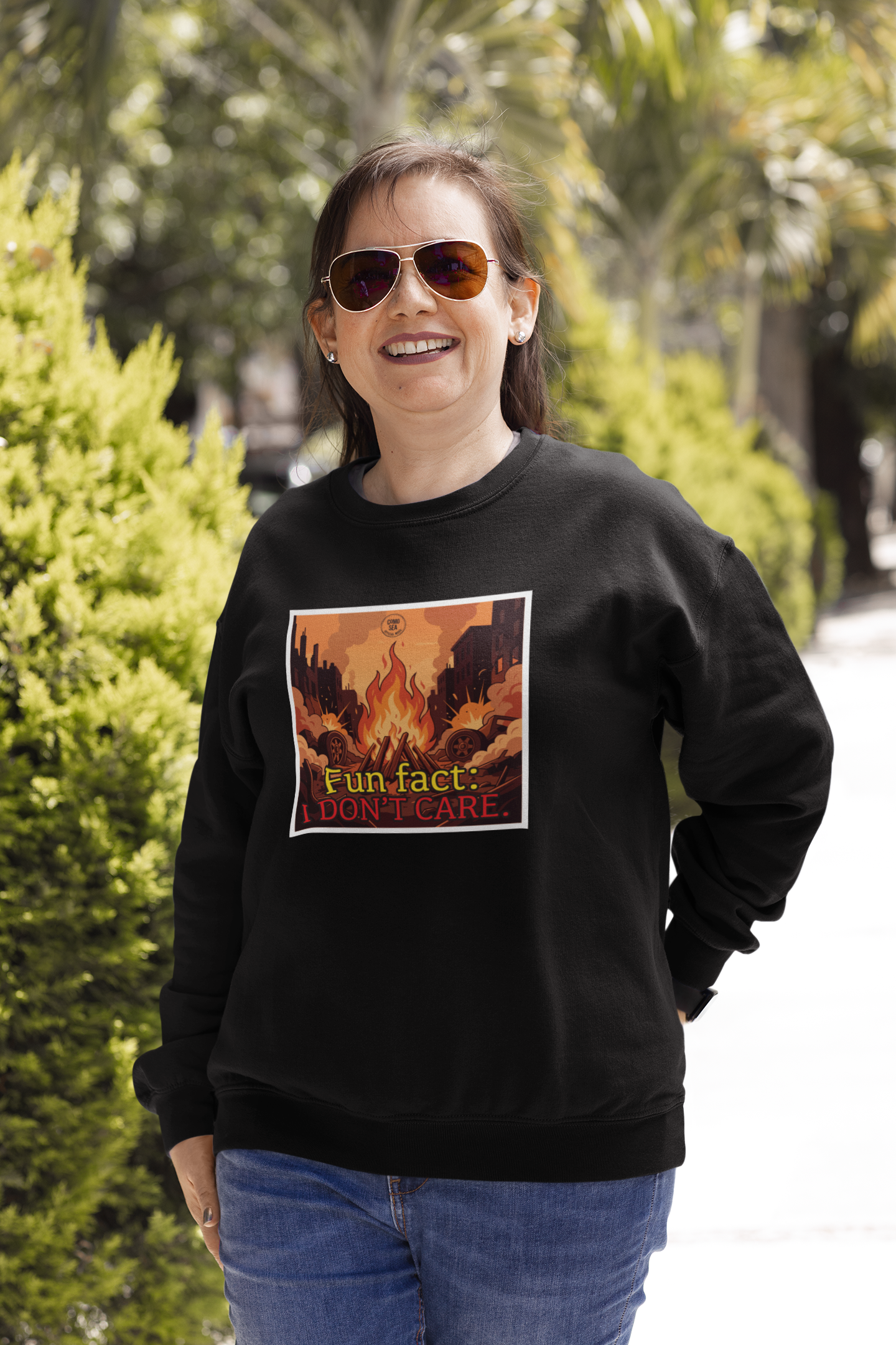 Sudadera Fun Fact: I Dont Care