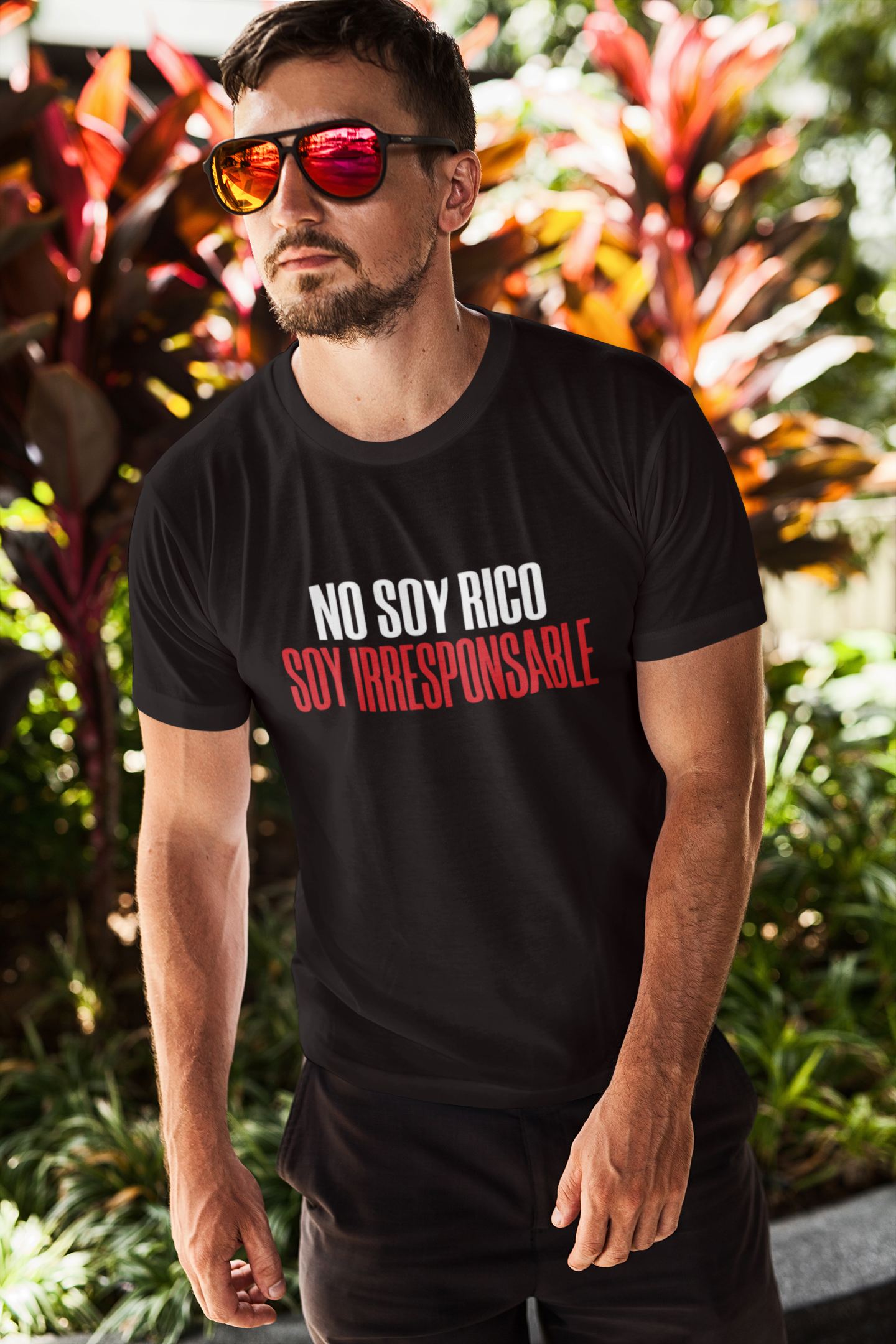 Playera No Soy Rico, Soy Irresponsable