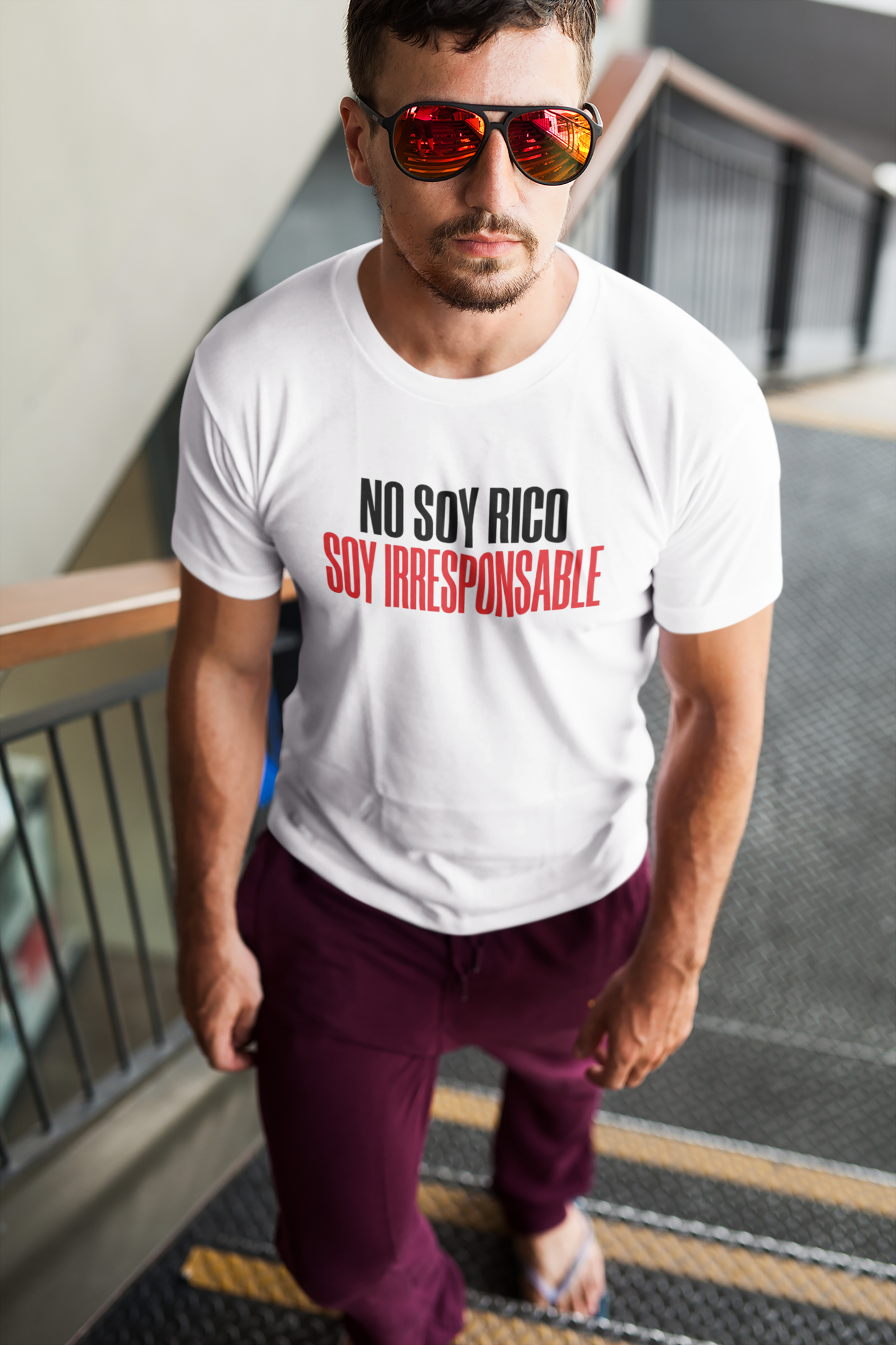 Playera No Soy Rico, Soy Irresponsable